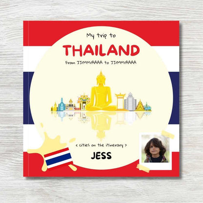 Libro de viaje personalizado para niños: Tailandia