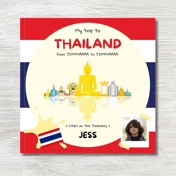 Personalized Travel Book for Kids: Thailand