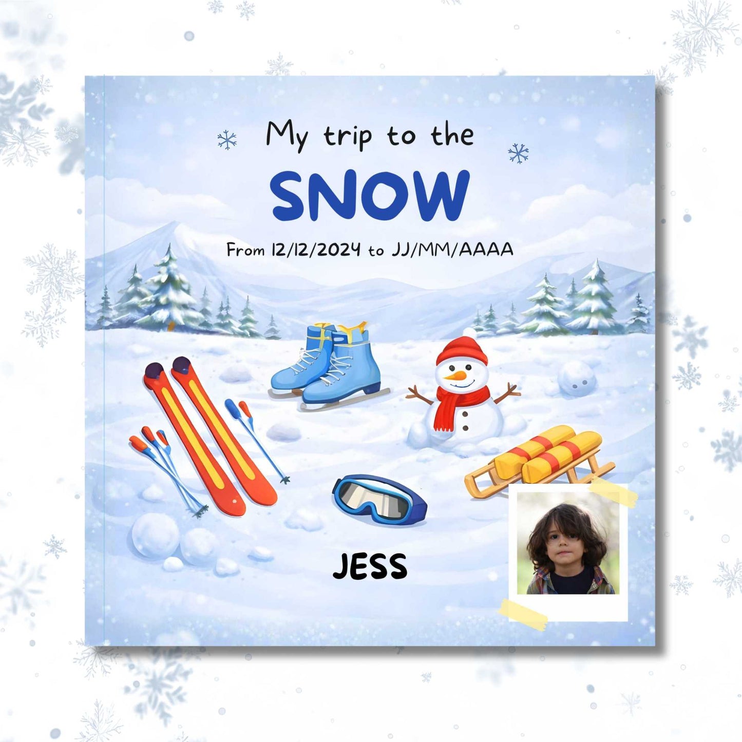 Mini Travel Book in the Snow