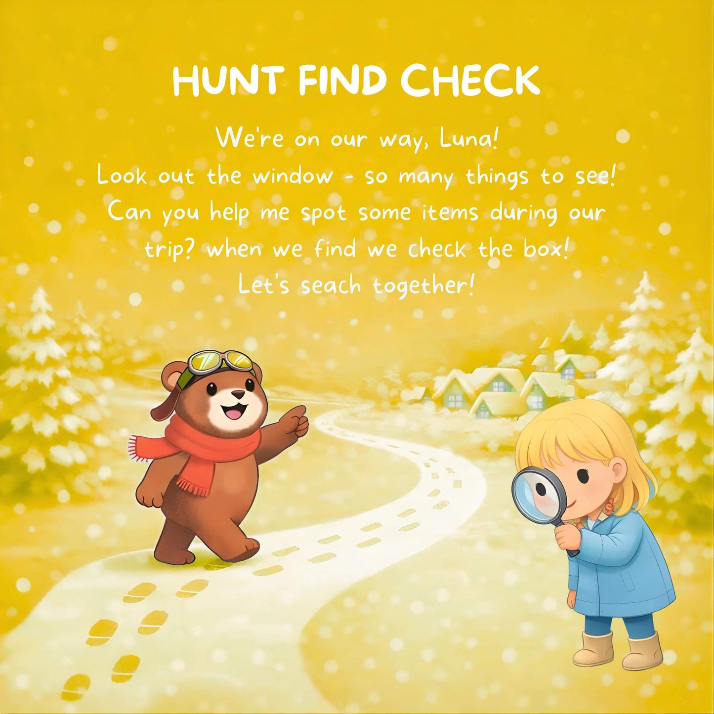 Mini Travel Book in the Snow