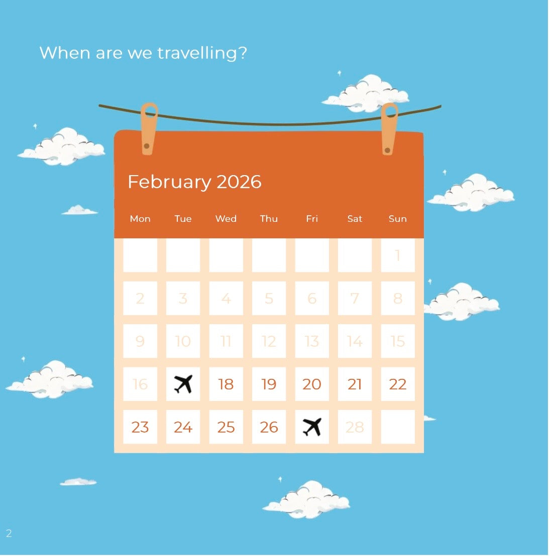 Mini Travel Book in the Snow