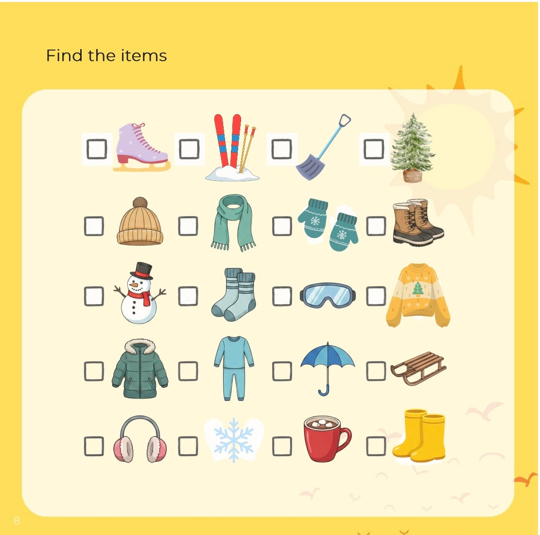 Mini Travel Book in the Snow