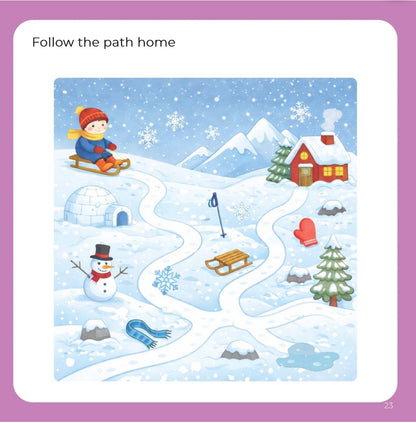 Mini Travel Book in the Snow