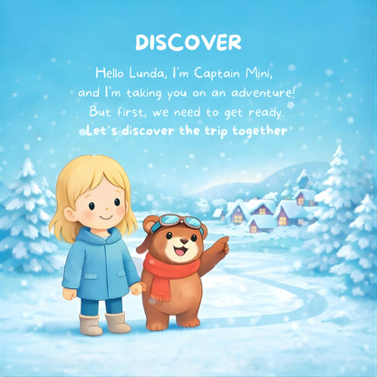 Mini Travel Book in the Snow