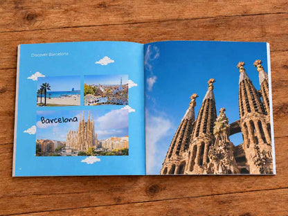 Libro de viaje personalizado para niños: España