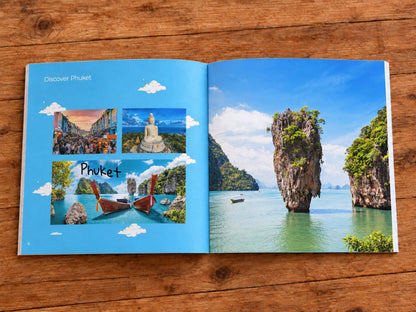 Libro de viaje personalizado para niños: Tailandia