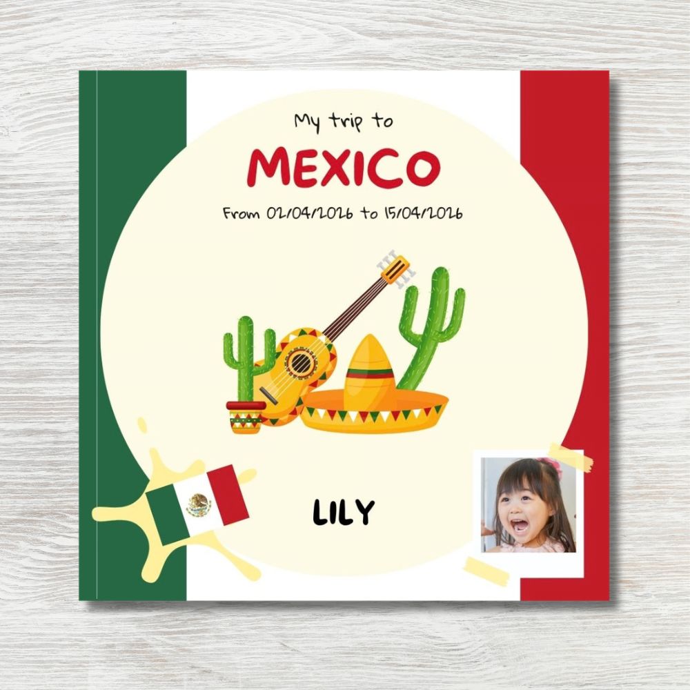 Personalized Travel Book for Kids: Mexico